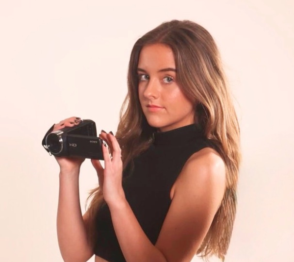 Emily Eliette with camera